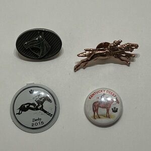 Goorin Bros. Kentucky Derby Pin/Button Lot (4 Total)